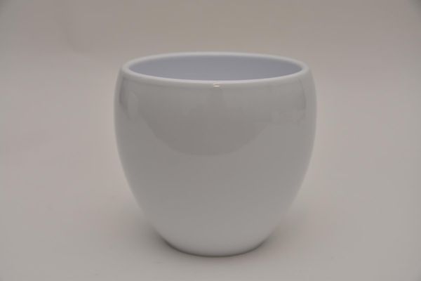 Květináč oblý bílý 15,5 cm