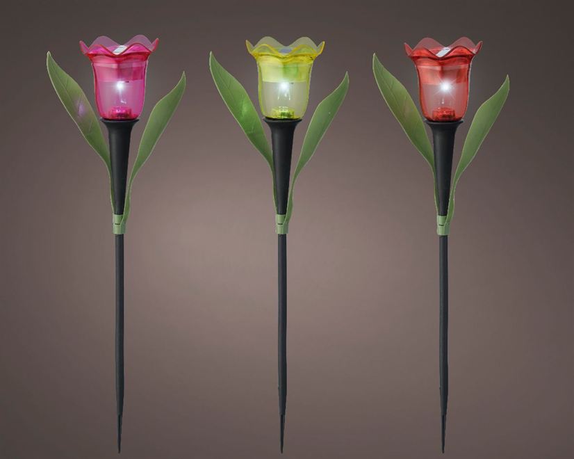 Tulipán solární 31 cm sada 3 ks