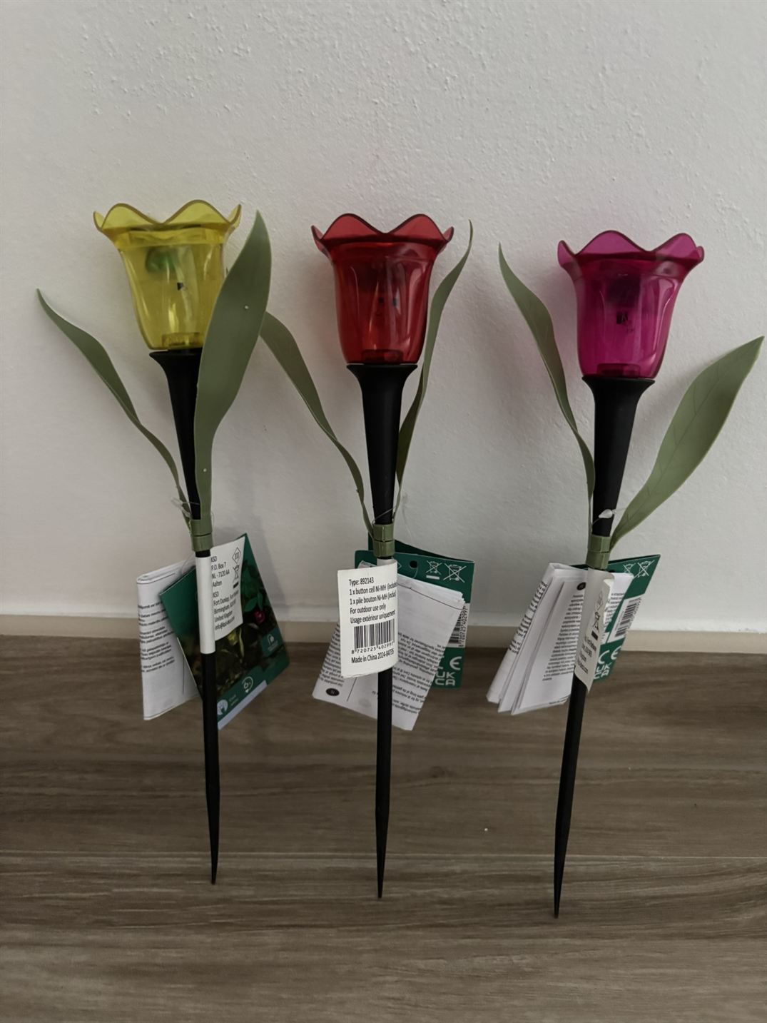 Tulipán solární 31 cm sada 3 ks