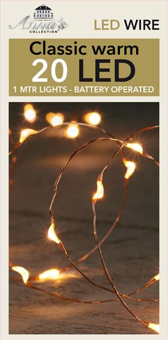 Drát s LED osvětlením 1 m