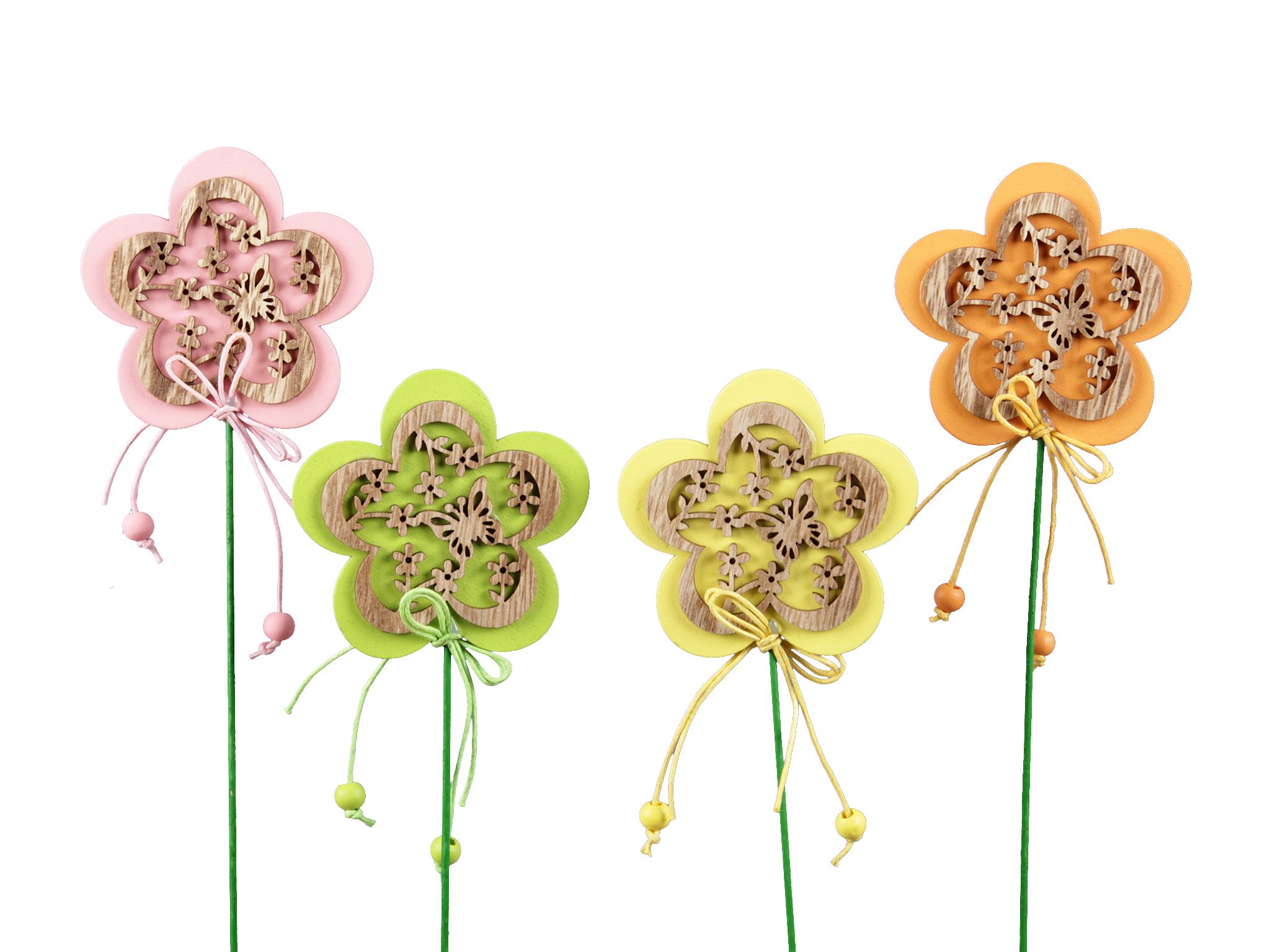 Zápich květina 7,5 cm 4 ks