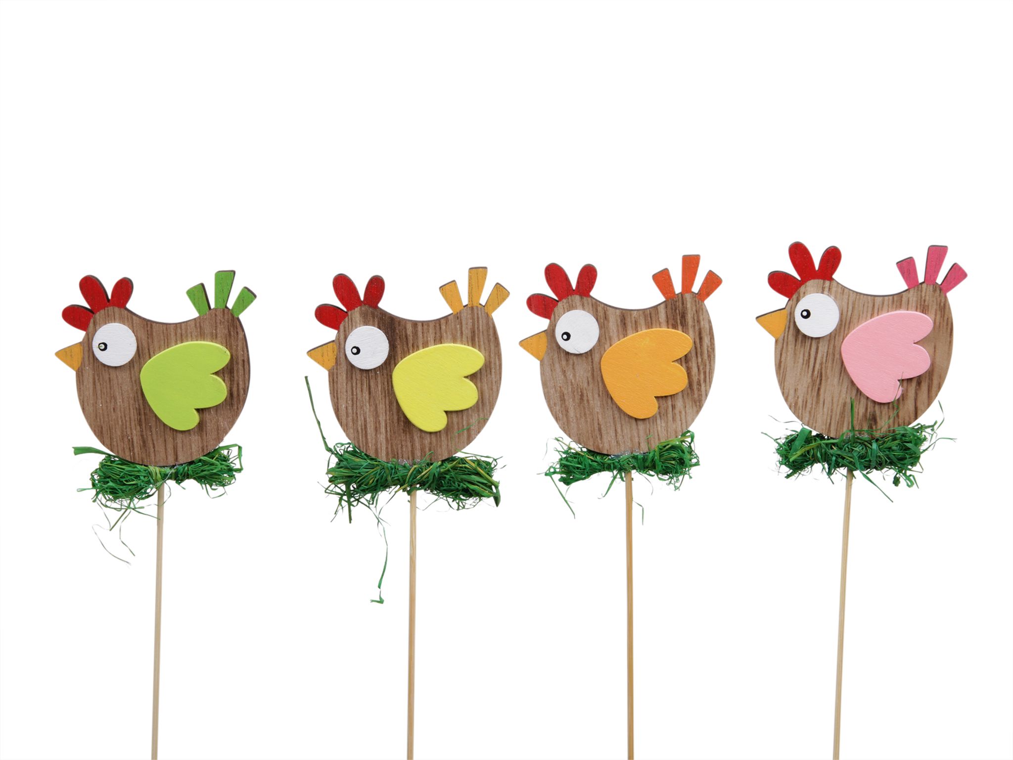 Zápich kuře 7 cm sada 4 ks